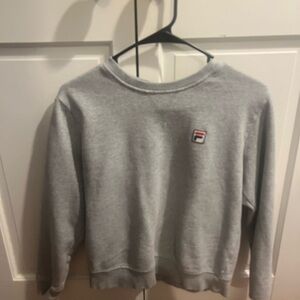 Vintage Fila Women's Classic Gray Crew Neck Sweater